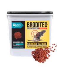 Raticide et Souricide blé entier Broditec VRAC  Seau de 5 Kg  réservé au professionnel avec n° de siret