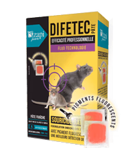 Raticide et Souricide en pâte sachet 10 g Difetec Boite 150 g 