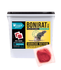 Raticide et Souricide Pâte sachet 10 gr Seau de 5 kg réservé au professionnel avec n° de siret
