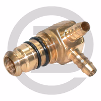 Raufoss Raccord coudé 3 axes - sortie latérale 60°