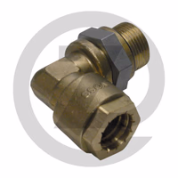 Raufoss Raccord coudé, à visser - raccord fileté avec joint torique