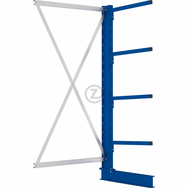 Rayonnage cantilever, Rayonnage supplémentaire, un seul côté