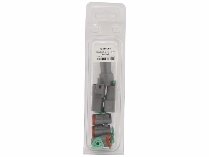 Recharges connecteurs Deutsch 3 Pôle 3 x Mâle, 3 x Femelle (Agripak)