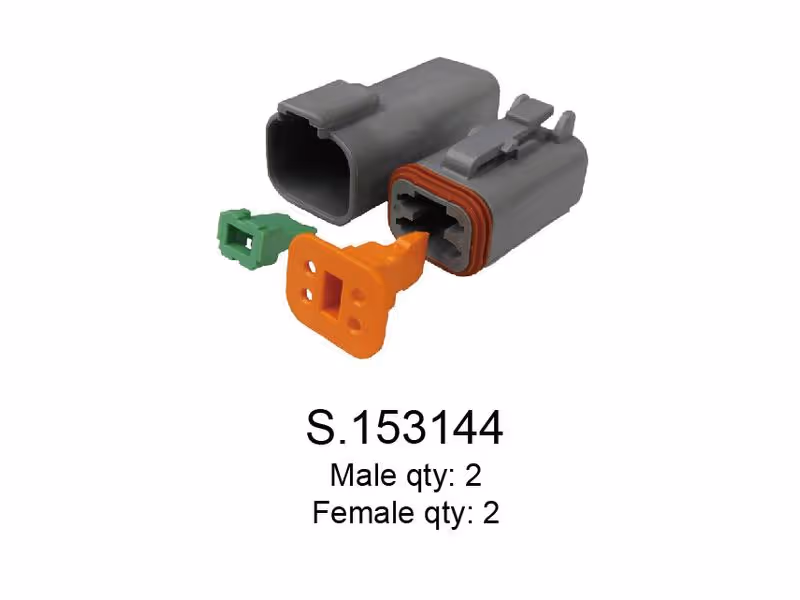 Recharges connecteurs Deutsch 4 Pôle 2 x Mâle, 2 x Femelle (par sac)