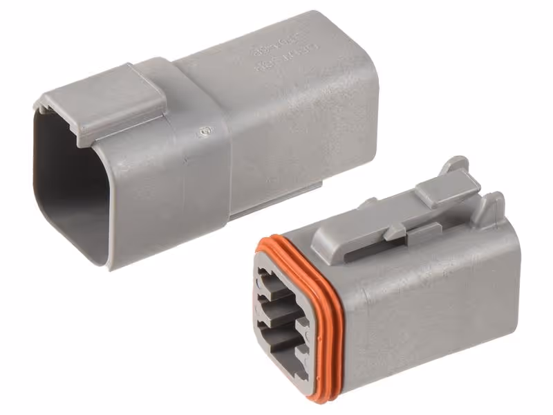 Recharges connecteurs Deutsch 6 Pôle 2 x Mâle, 2 x Femelle (par sac) - adaptable sur tracteurs John-Deere