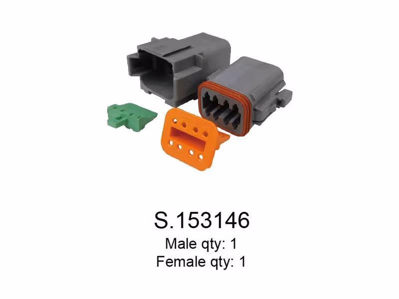 Recharges connecteurs Deutsch 8 Pôle 1 x Mâle, 1 x Femelle (par sac)
