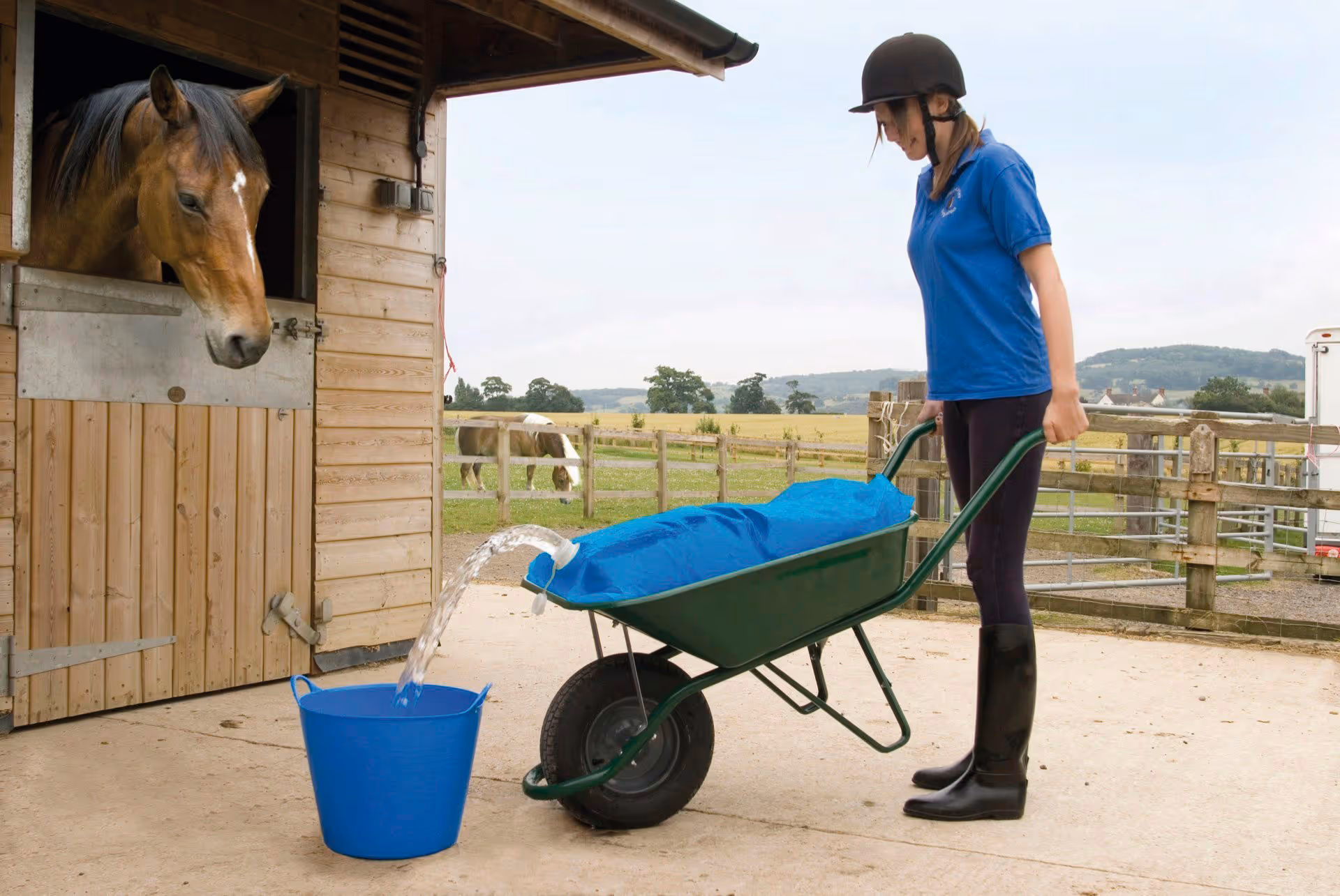 Récipient d'eau pour brouette H2GoBag 80l