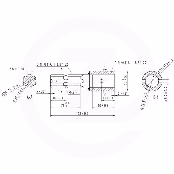 Réducteur 1.3/8-21 - 1.3/8-6