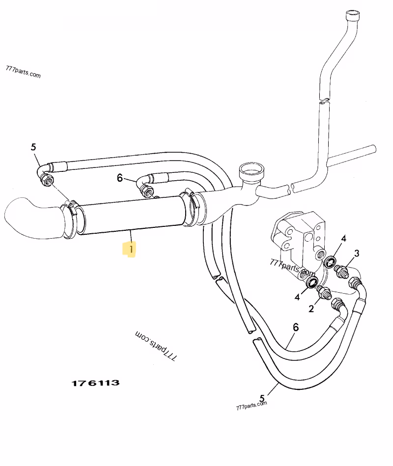 REFROIDISSEUR HUILE MOTEUR JCB REF 923/04800