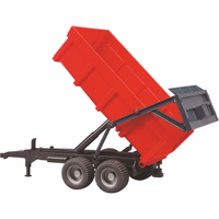 REMORQUE BASCULANTE ROUGE AU 1/16EME