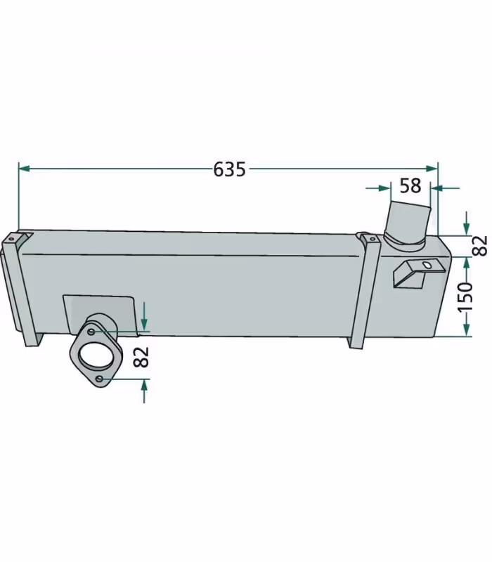 Renault | Silencieux d'échappement 7700003367 adaptable