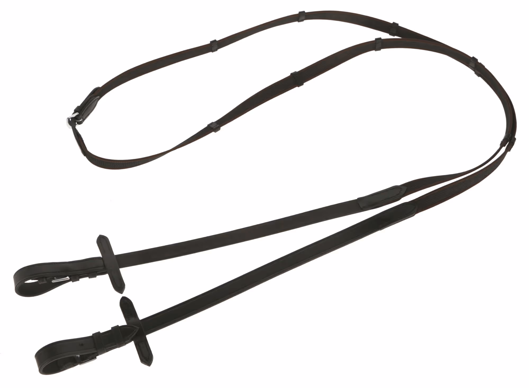 Rênes anti-dérapants noires/brunes, 20mm