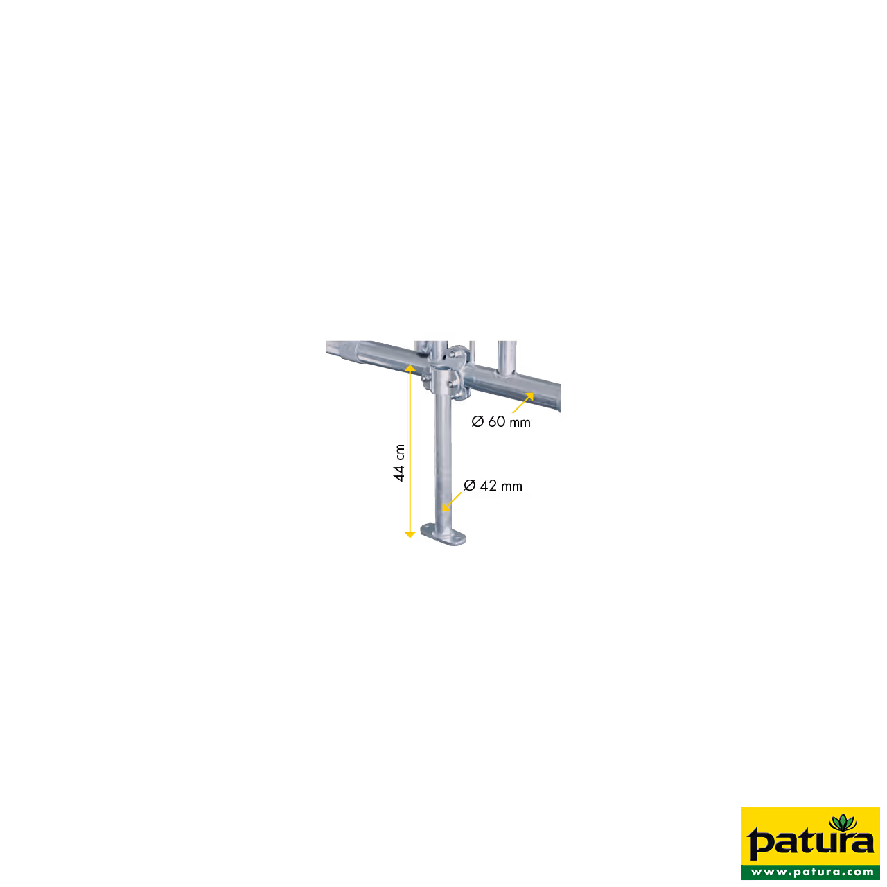 Renfort central sur platine avec bride