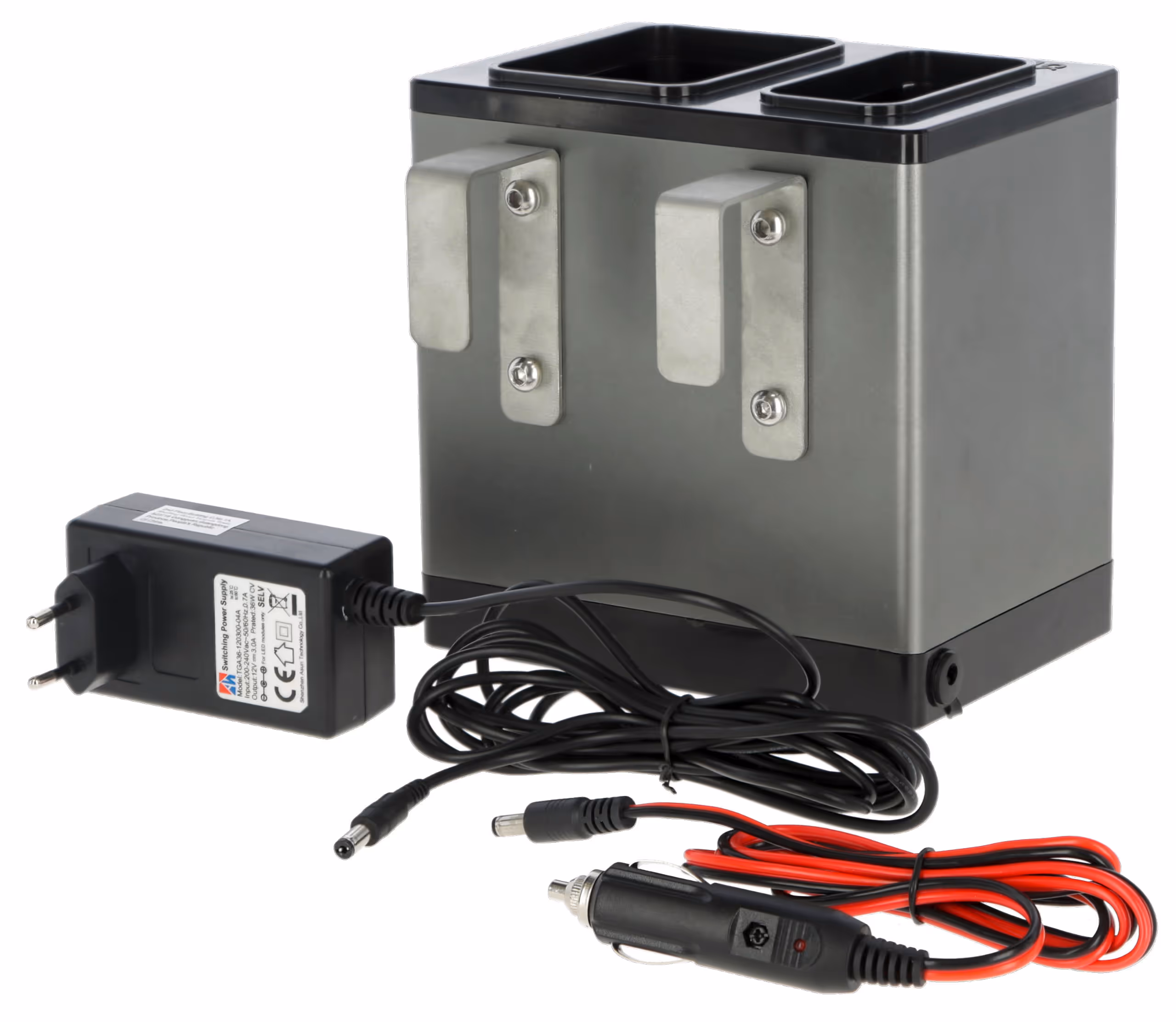Réservoir chauffant HeatBox gris, 30W, 17x12x17,5cm
