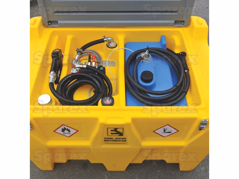Réservoir mobile avec pompe - 450L - pour 400L diesel/50L AdBlue avec pompe 12V (DC)