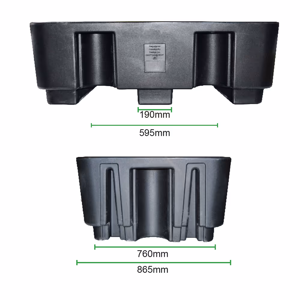 Réservoir pour 2 futs verticaux special europallet