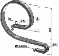 Ressort cultivateur Schmotzer 32x12mm 335584 Adaptable