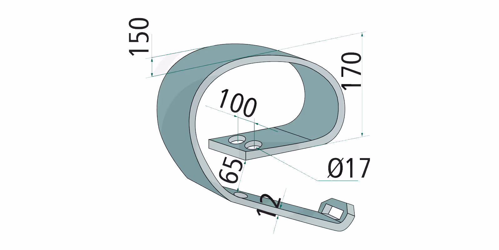 Ressort de lame VFM 150x12 mm