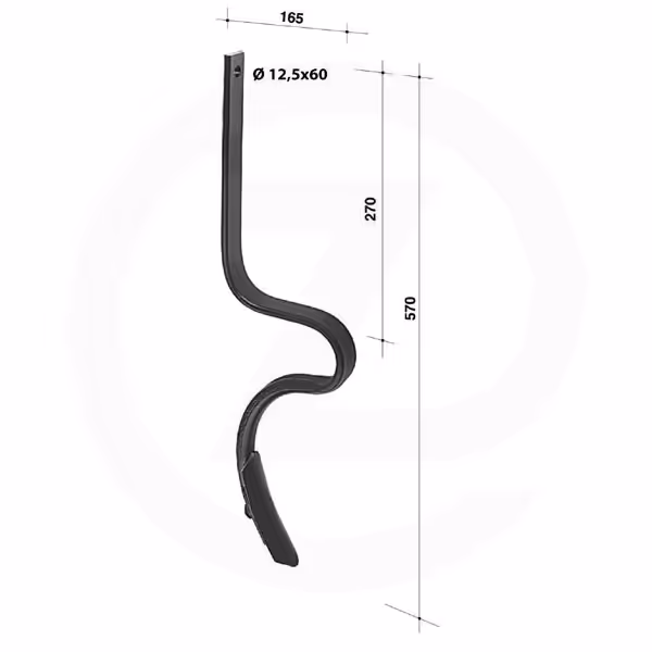 Ressort de renfort 290x32x10mm CP0810 Adaptable