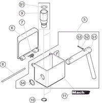 Ressort de torsion 7.5x4.5x22 fermeture couvercle Mach2