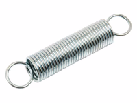 Ressorts de tension, Ø ressort12.5mm, Ø câble1.1mm, Longueur: 130mm. - Vendu par 10