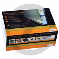 RHODIUS Kit professionnel pour le polissage - convient pour une meuleuse d'angle Ø 125 mm