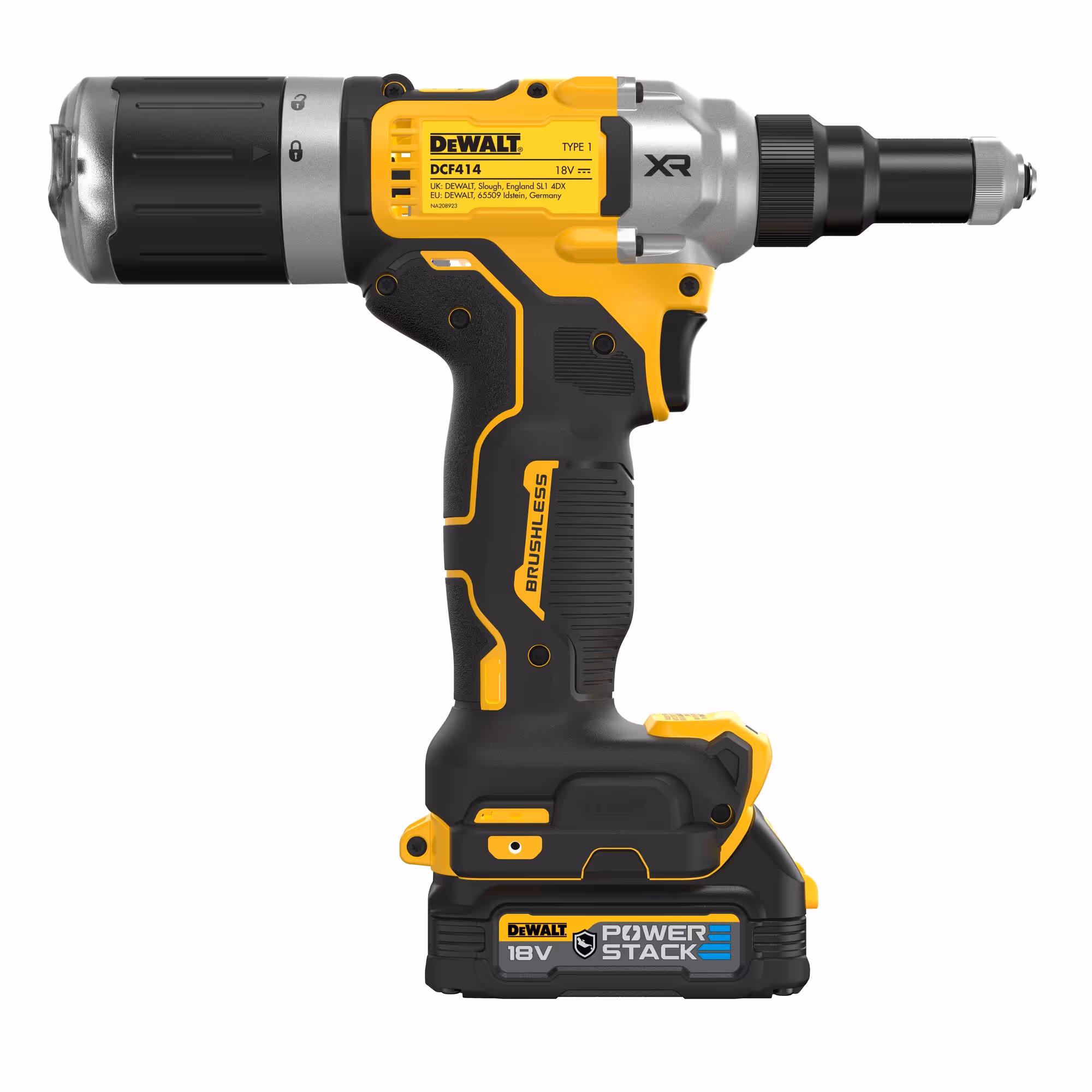Riveteuse XR 18V 1.7Ah Li-Ion Brushless 6.4 mm - POWERSTACK renforcée