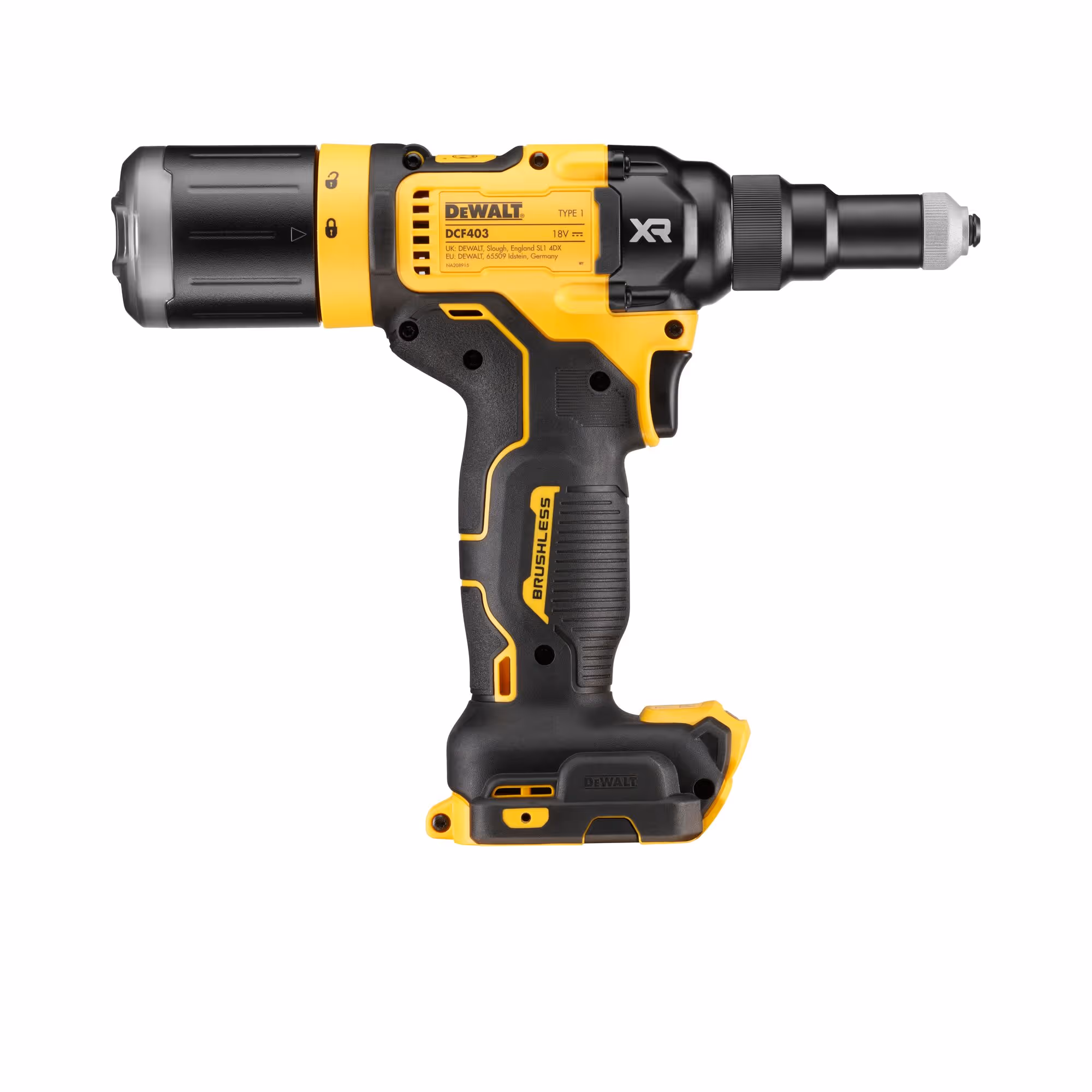Riveteuse XR 18V Brushless 4.8 mm sans batterie ni chargeur