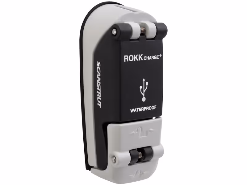 ROKK Mini Support double chargeur USB (12/24V) étanche