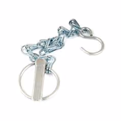 Rond Goupille clip avec chaîne et crochet, Ø axe11mm