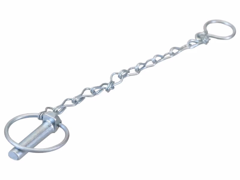 Rond Goupille clip avec chaîne et crochet, Ø axe11mm - Vendu par 10