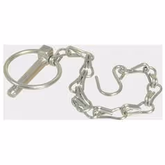 Rond Goupille clip avec chaîne et crochet, Ø axe8mm - Vendu par 10