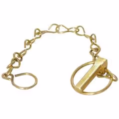 Rond Goupille clip avec chaîne et patte de fixation, Ø axe10mm - Vendu par 50