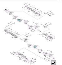 Rondelle de calage pour moissonneuse - 31 x 37 x 1 mm - New Holland