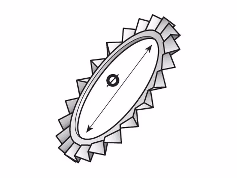 Rondelle éventail extérieure, 6mm - Vendu par 50