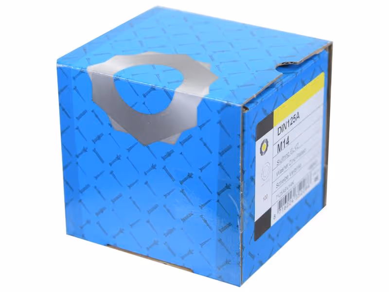Rondelle, Ø int.: 14mm, Ø ext.: 28mm, Épaisseur: 2.5mm (DIN or Standard No. DIN 125) - Vendu par 100