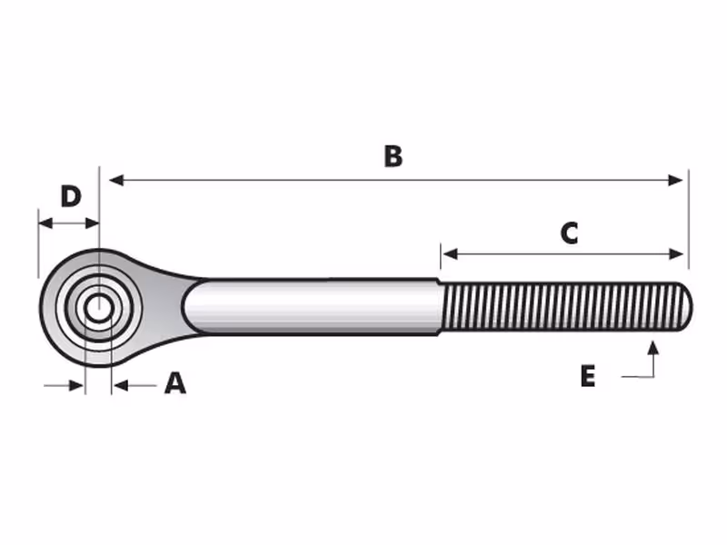 Rotule à visser - 1-1/4 UNC - Cat.2 (Ø25mm) - adaptable sur tracteurs Ford - ref 82001389