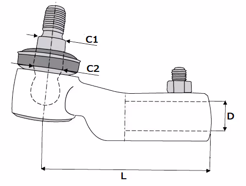 Rotule de direction Ford 1''1/16 D L110 mm 83902603