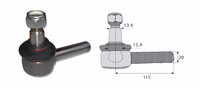Rotule de direction John Deere M20x1.5 D L115 mm DE16386