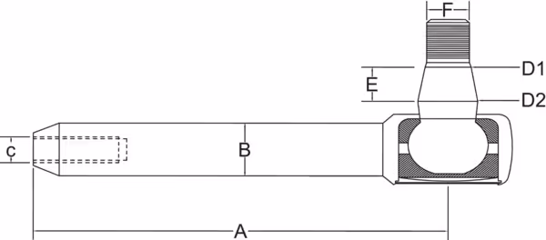 Rotule de direction Universel L1273 mm