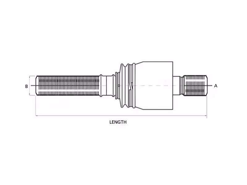 Rotule Direction G/D , Longueur: 240mm - adaptable sur tracteurs John-Deere - ref AL220359
