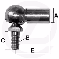 Rotule m8xvis m8x16mm - lg 30.0mm