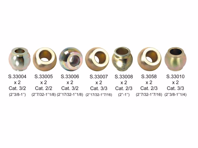 rotules att. auto (Cat. Lower Link Ball 2/2, 2/3, 3/3, Top Link Ball 2/2, 2/3, 3/2, 3/3) (14 pièces Assortiment)