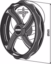 Roue cambridge Quivogne 505mm RFT50704 Adaptable