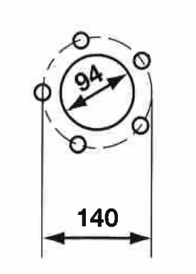 Roue complète 6.00-9 6PR 5 trous