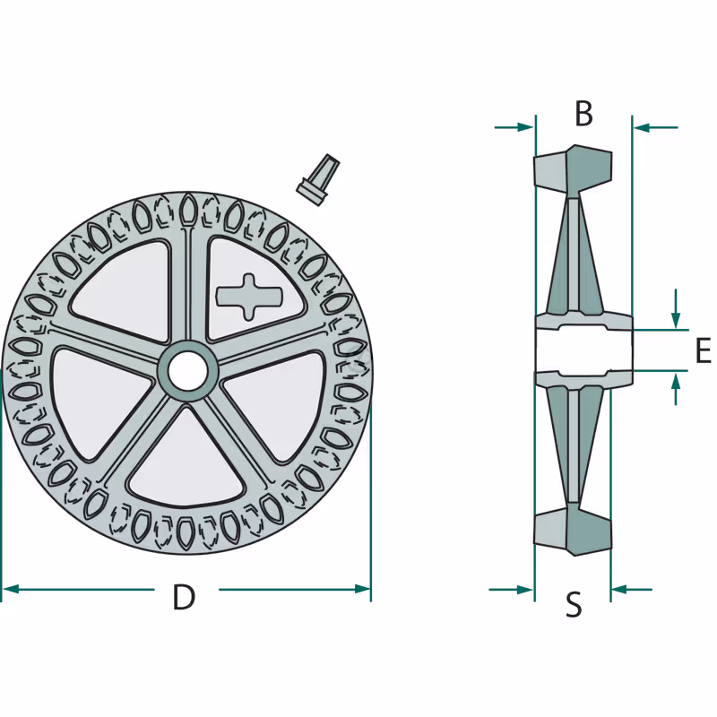 Roue cambridge Crosskill Adaptable