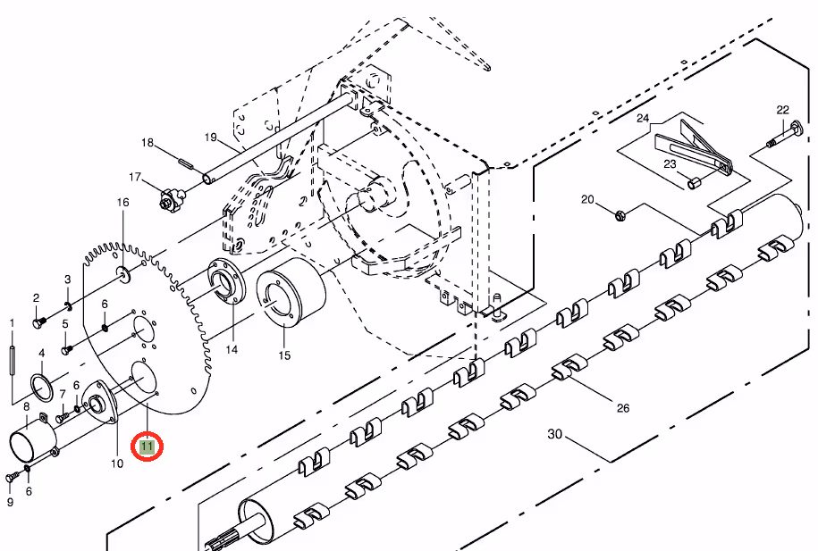 Roue dentée de conditionneur Krone 001395764