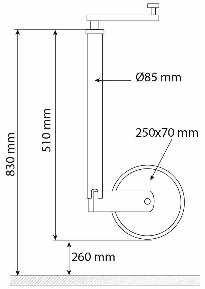 ROUE JOCKEY 60X420