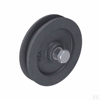 Roue pleine de portail, fonte, 90 mm, libre