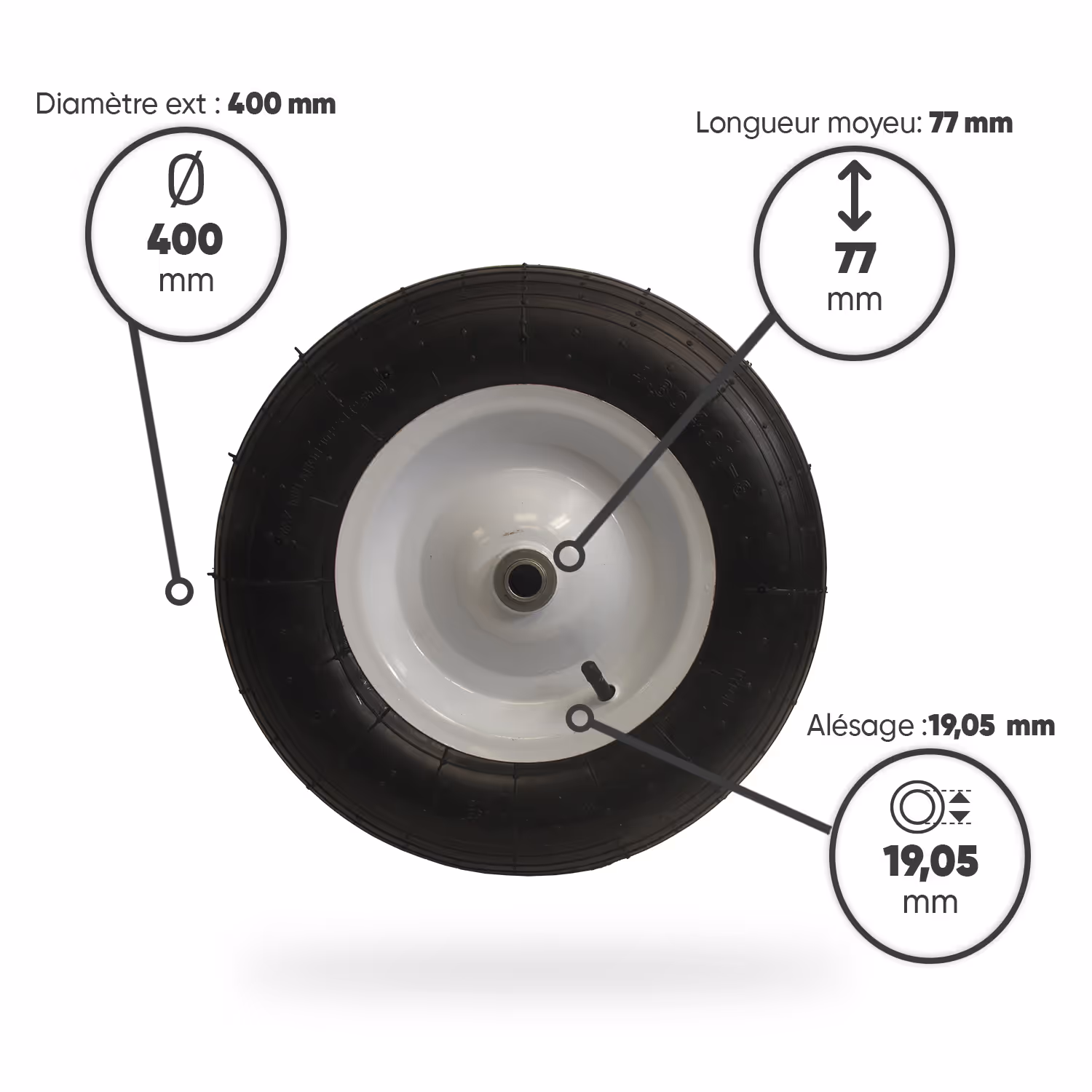 ROUE SUR ROULEMENT A BILLE